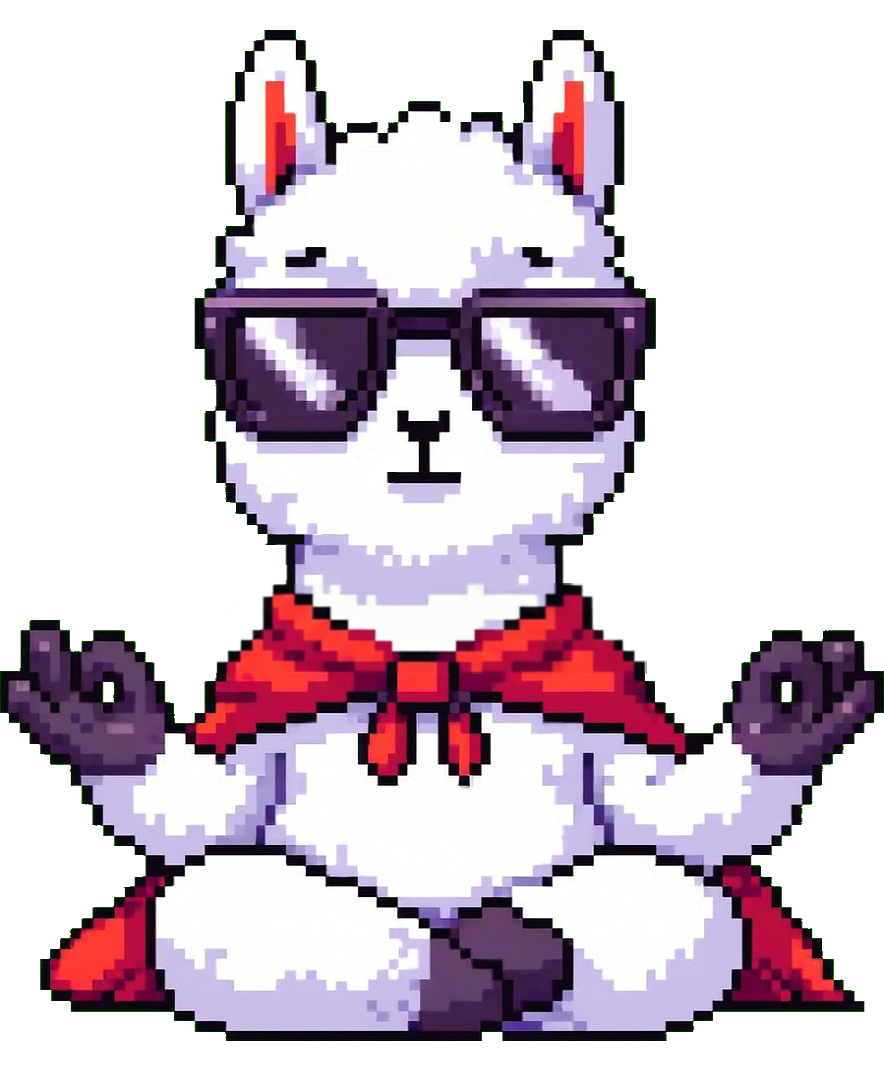 Alpaca meditating