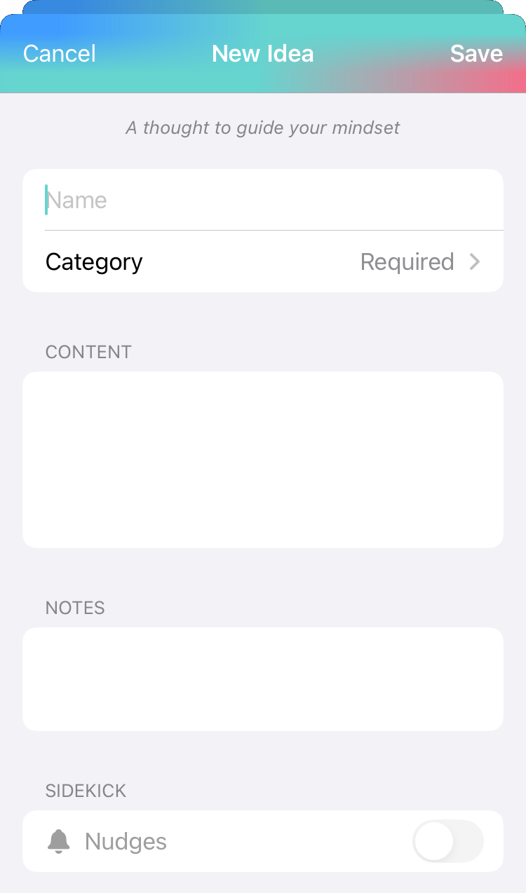 Idea settings