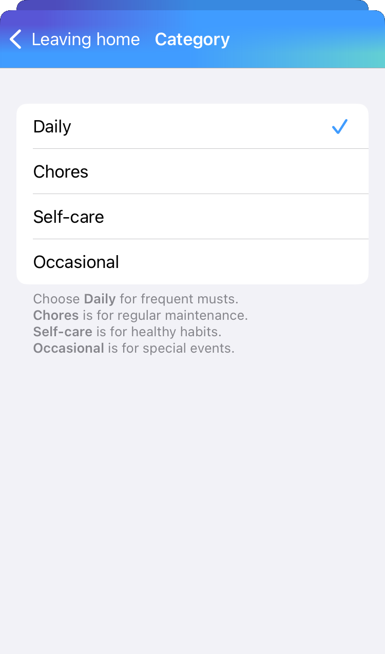Routine categories